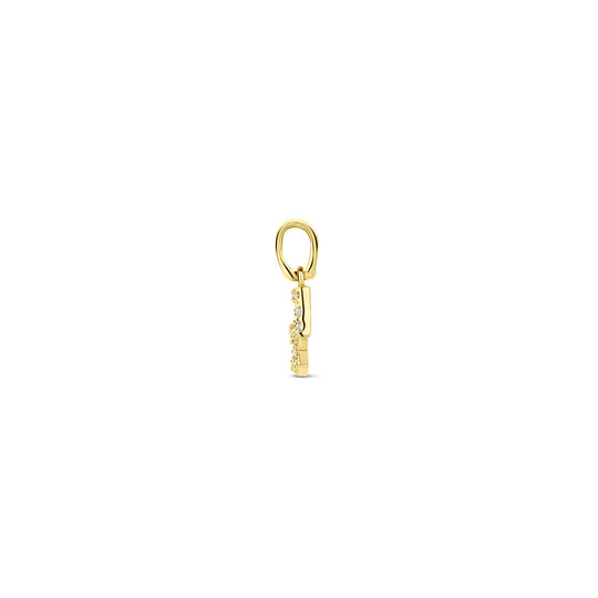 14k Geelgouden Hanger Sterrenbeeld Boogschutter met Diamant H SI