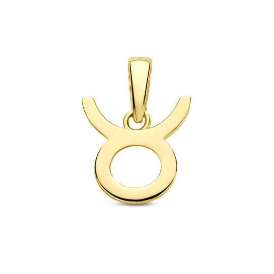 14k Geelgouden Hanger Sterrenbeeld Stier – Per Stuk