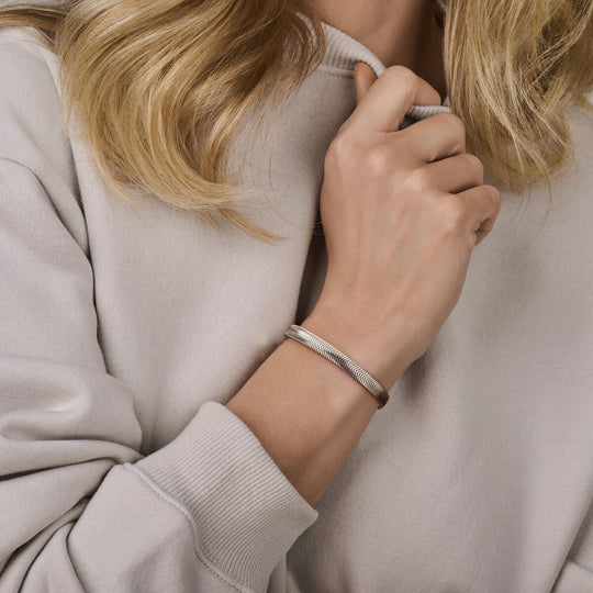 Gerhodineerd 925 Zilveren Slangenketting - 6.3mm Breed | Elegant en Duurzaam