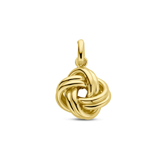 14K Geelgouden Hanger in Knoopvorm – Elegant en Symbolisch