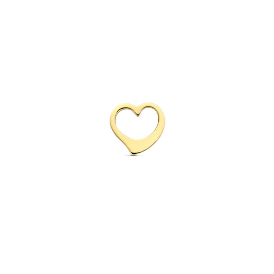 14K Geelgouden Hanger met Hartje – Liefdevol en Tijdloos Sieraad