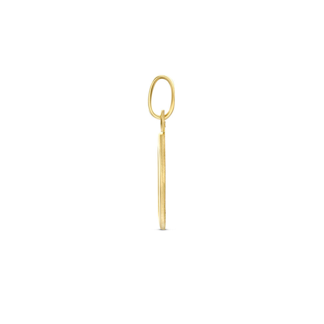 14K Geelgouden Hanger – Verfijnde Poli/Mat Afwerking voor een Stijlvol Accent