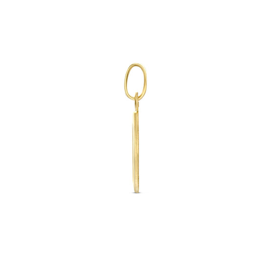 14K Geelgouden Hanger – Verfijnde Poli/Mat Afwerking voor een Stijlvol Accent