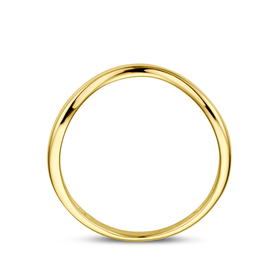 Stijlvolle 14k Geelgouden Ring - Breedte 3 mm