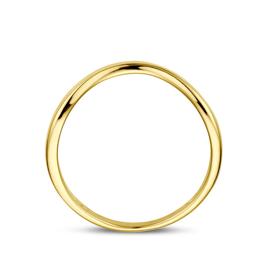 Stijlvolle 14k Geelgouden Ring - Breedte 3 mm