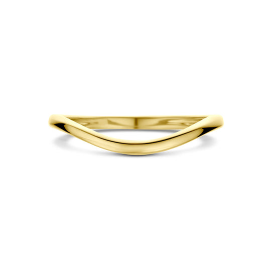 Stijlvolle 14k Geelgouden Ring - Breedte 3 mm