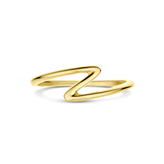 Elegante 14k Geelgouden Ring - Breedte 6.5mm