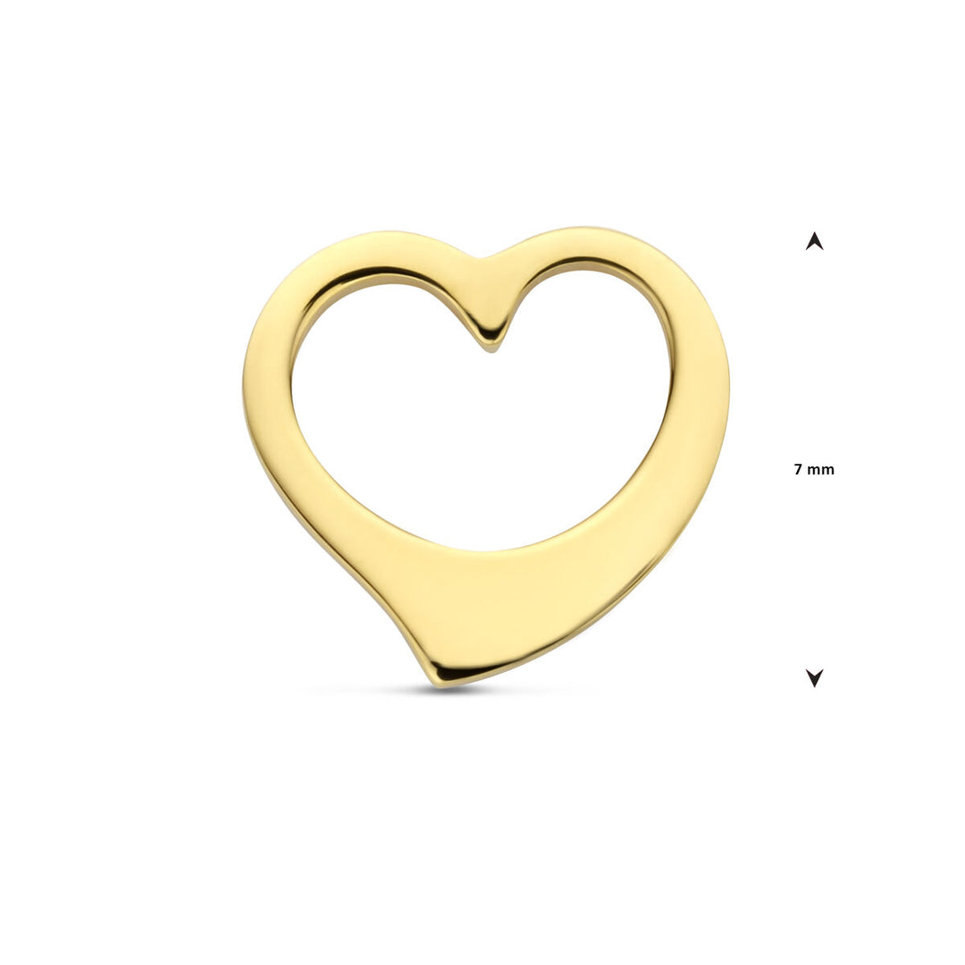 14K Geelgouden Hanger met Hartje – Liefdevol en Tijdloos Sieraad