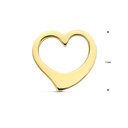 14K Geelgouden Hanger met Hartje – Liefdevol en Tijdloos Sieraad