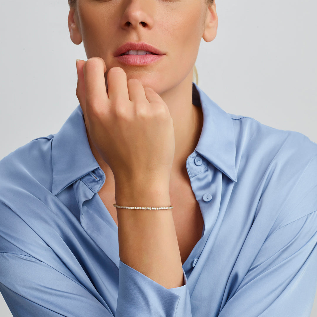 14K Geelgouden Tennisarmband met Lab Grown Diamanten (2.00 ct)