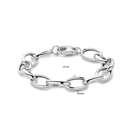 Zilveren Armband – 17cm Draaglengte, 10mm Schakelbreedte