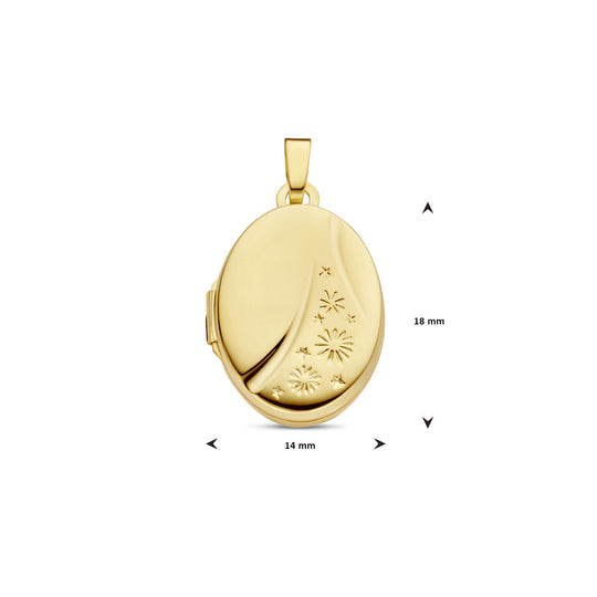 14K Geelgouden Medaillon – Bewaar Jouw Kostbare Herinneringen met Stijl