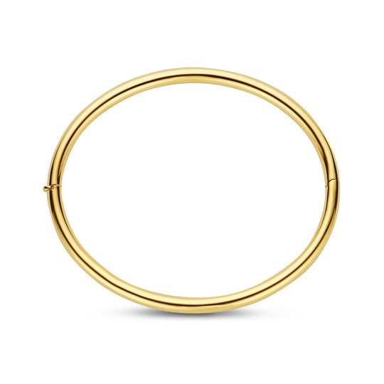 14K Geelgouden Bangle Armband – Tijdloos Luxe Sieraad met een Diameter van 60 mm