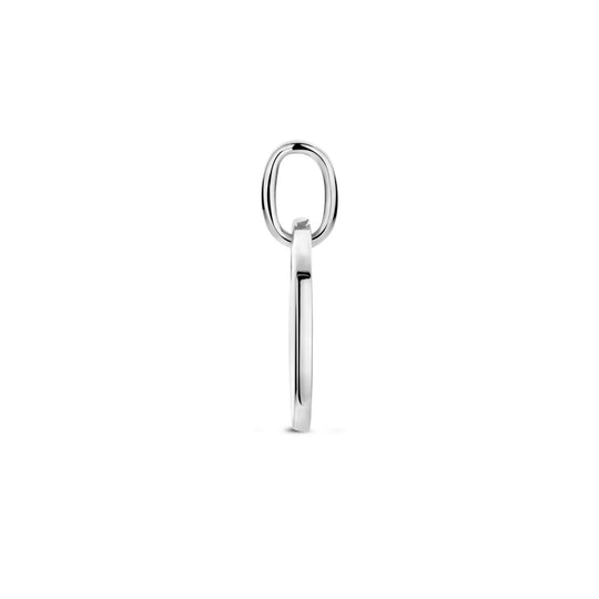 Gerhodineerd 925 Zilveren Hartvormige Graveerhanger - 20mm Hoog | Personaliseerbaar Sieraad met Luxe Afwerking