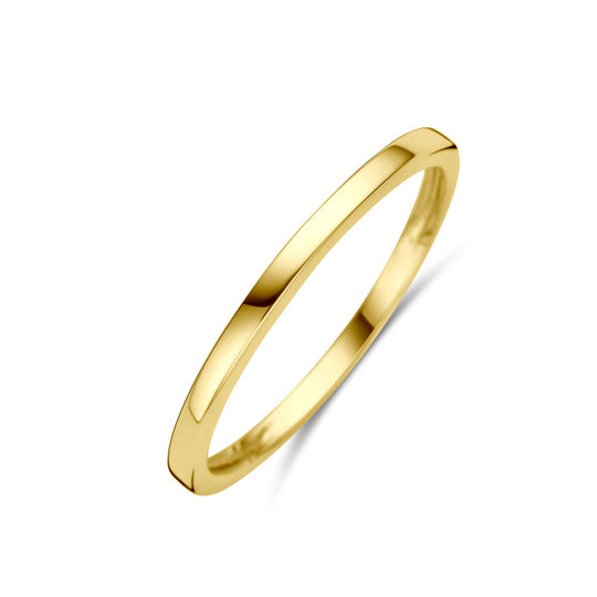 Stijlvolle 14k Geelgouden Ring - Breedte 1.5 mm