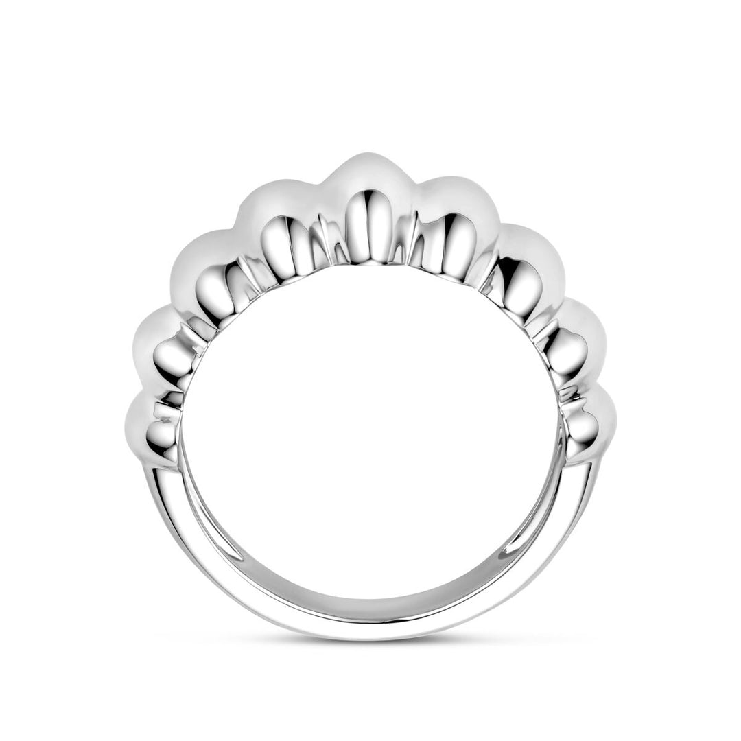 Gerhodineerde 925 Zilveren Ring - 11 mm Breed