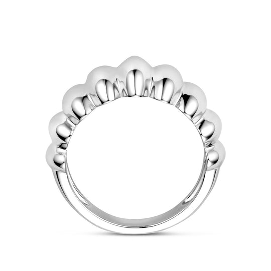 Gerhodineerde 925 Zilveren Ring - 11 mm Breed