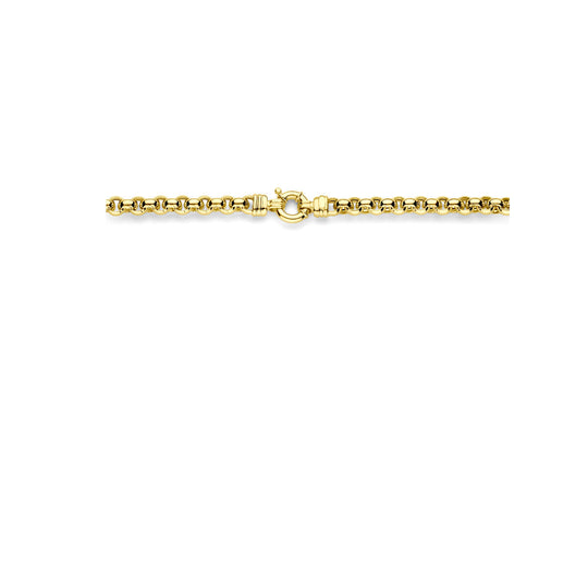 Stijlvol 14k Geelgouden Collier met Jasseron Schakel van 7mm - Draaglengte 45 cm