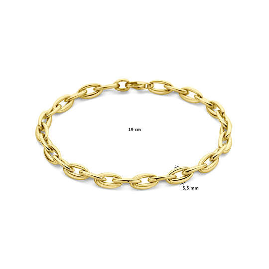 14k Geelgouden Armband met Schakelbreedte van 5,5 mm – Tijdloze Elegantie