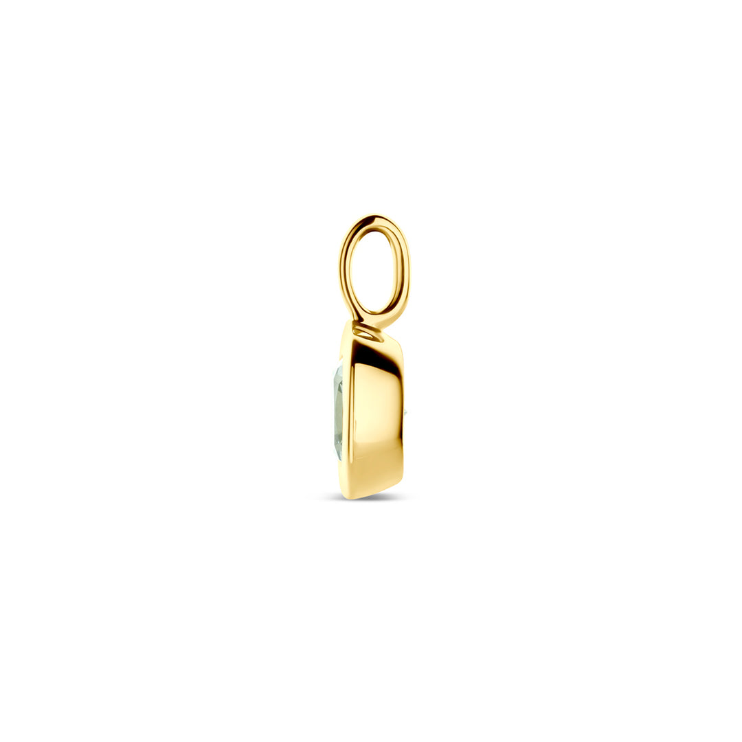 Hanger groen amethist 14 mm