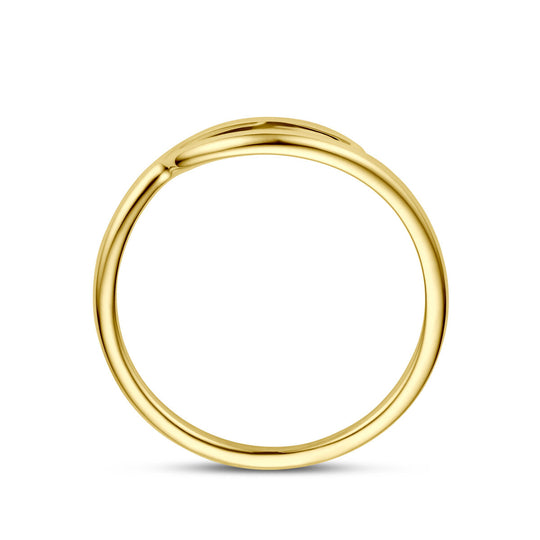 Elegante 14k Geelgouden Ring - Breedte 4.5 mm
