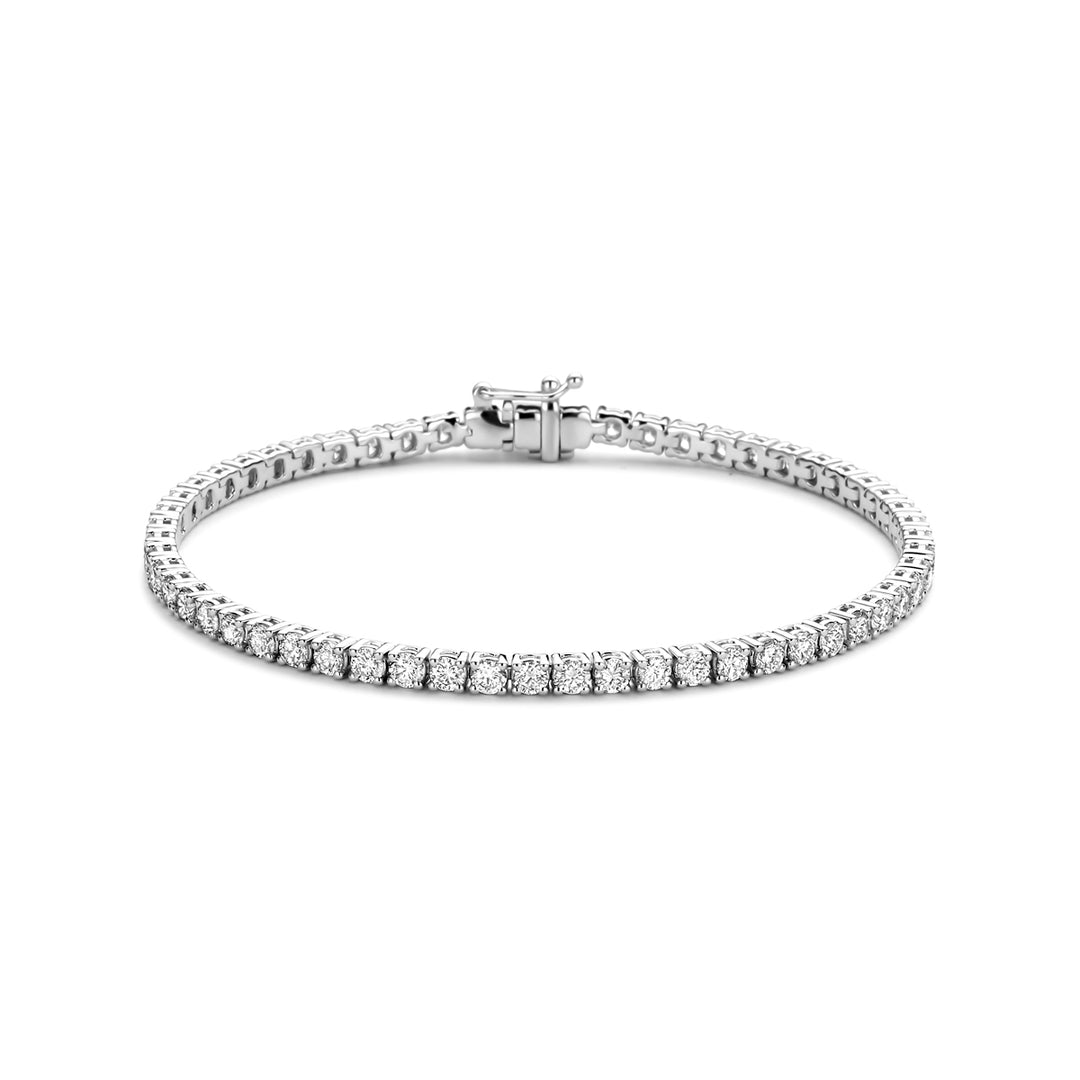 14K Witgouden Tennisarmband met Lab Grown Diamanten (4.00 ct)