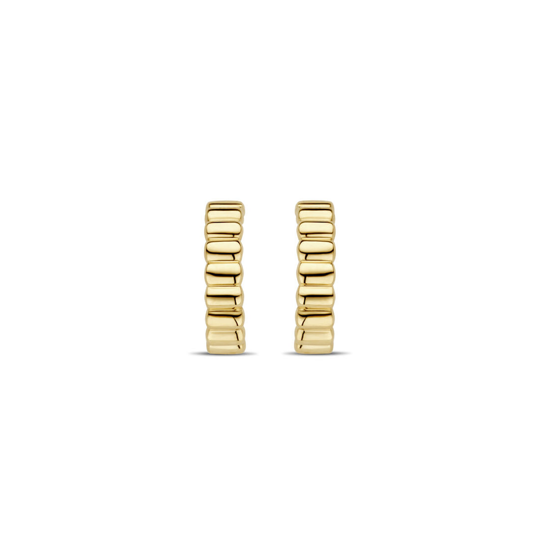 Elegante 14k Geelgouden Steker oorringen - 12.5mm Hoog