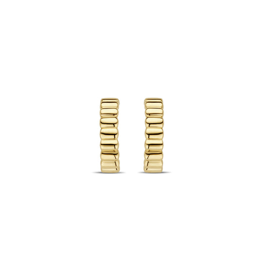 Elegante 14k Geelgouden Steker oorringen - 12.5mm Hoog
