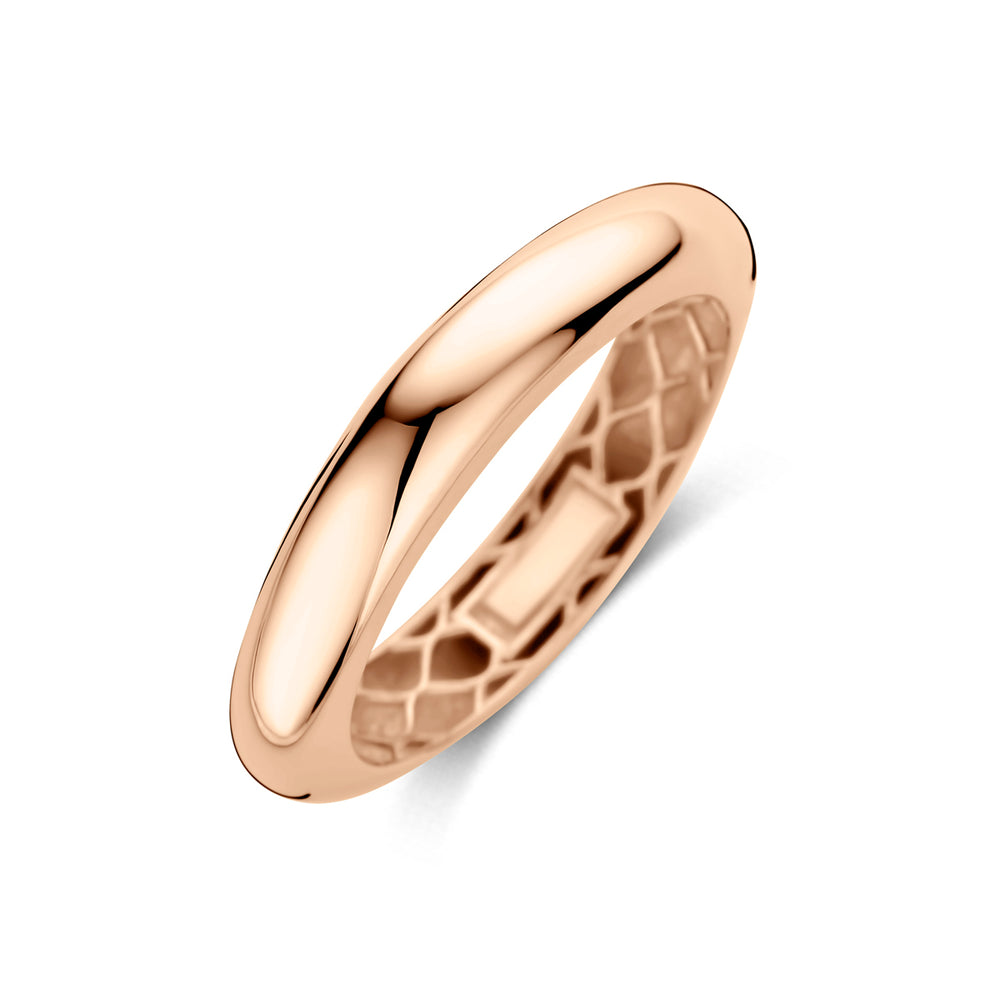 14k Gouden Ring – 4mm Breedte, Verkrijgbaar in Geel-, Rosé- en Witgoud
