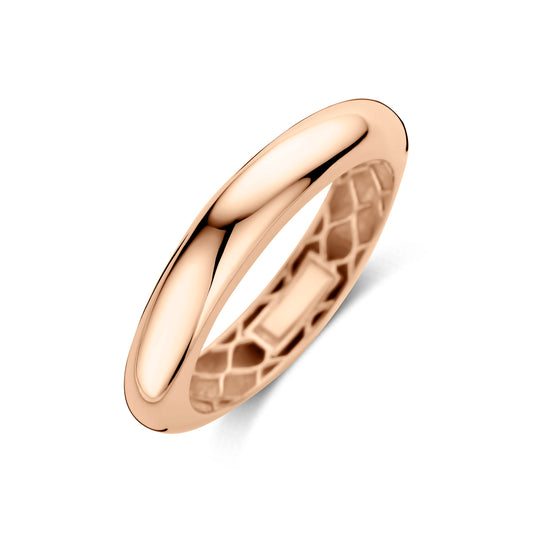 14k Gouden Ring – 4mm Breedte, Verkrijgbaar in Geel-, Rosé- en Witgoud