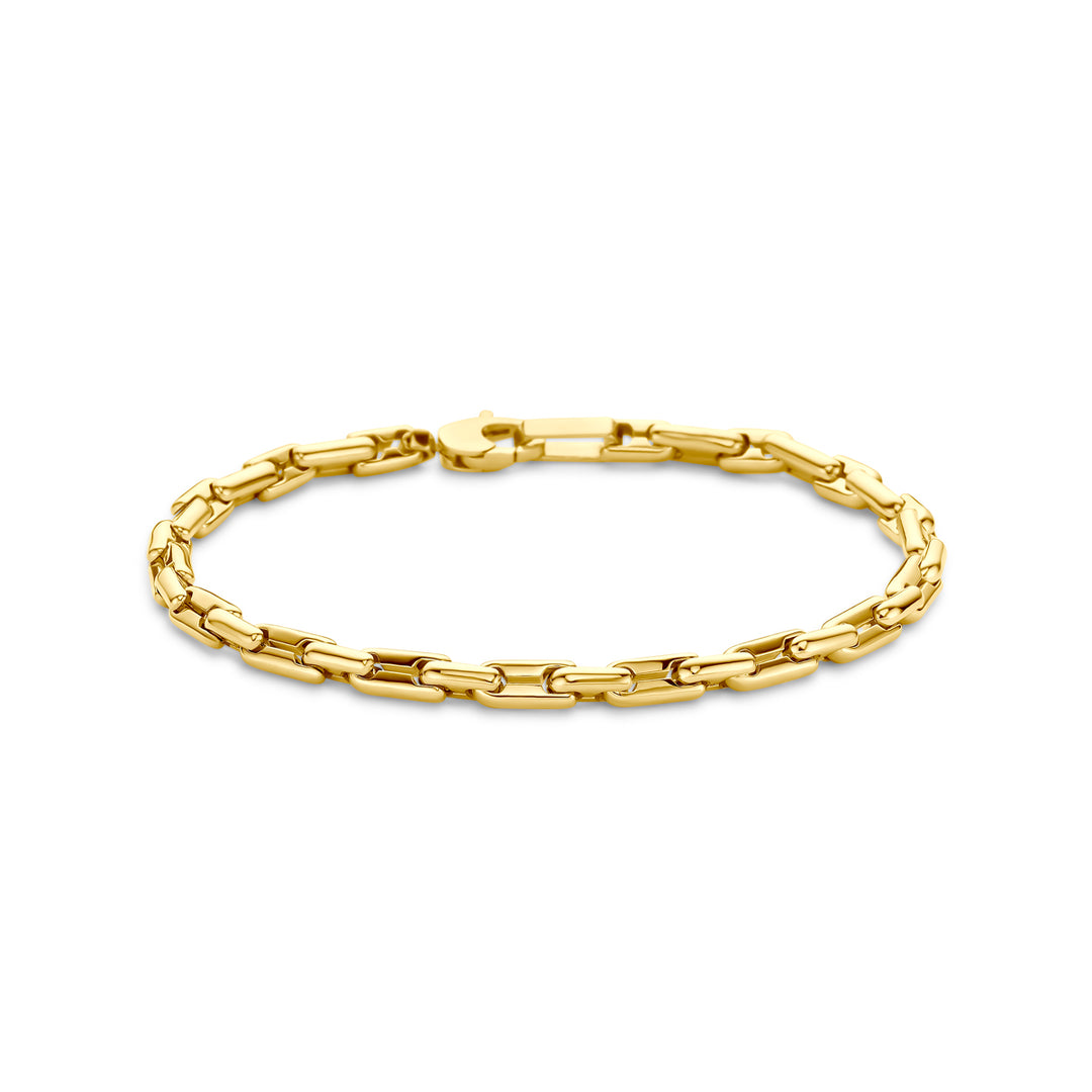 Elegante 14k Geelgouden Armband - 4.5mm Schakelbreedte, 21cm Draaglengte