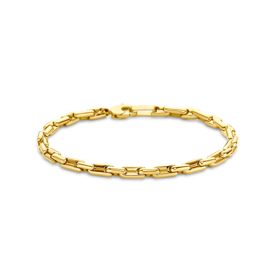 Elegante 14k Geelgouden Armband - 4.5mm Schakelbreedte, 21cm Draaglengte
