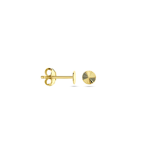 Subtiele 14k Geelgouden Oorknoppen - Diameter 4.0mm