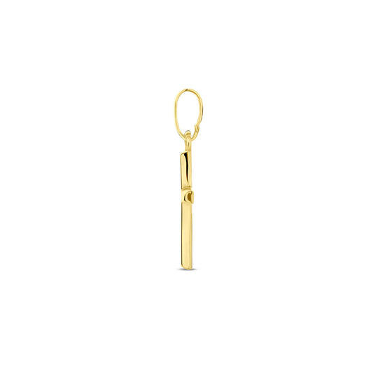 9k Geelgouden Kruishanger 14,5 mm – Gouden Hanger