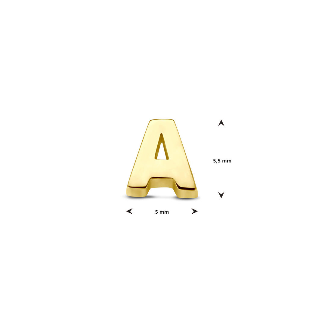 9k Geelgouden Hanger met Letter – Alfabet Hanger