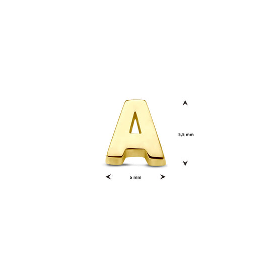 9k Geelgouden Hanger met Letter – Alfabet Hanger