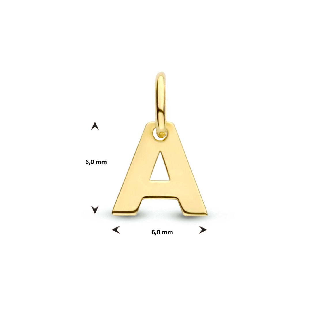 14k Geelgouden Letter Hanger – Persoonlijk Sieraad