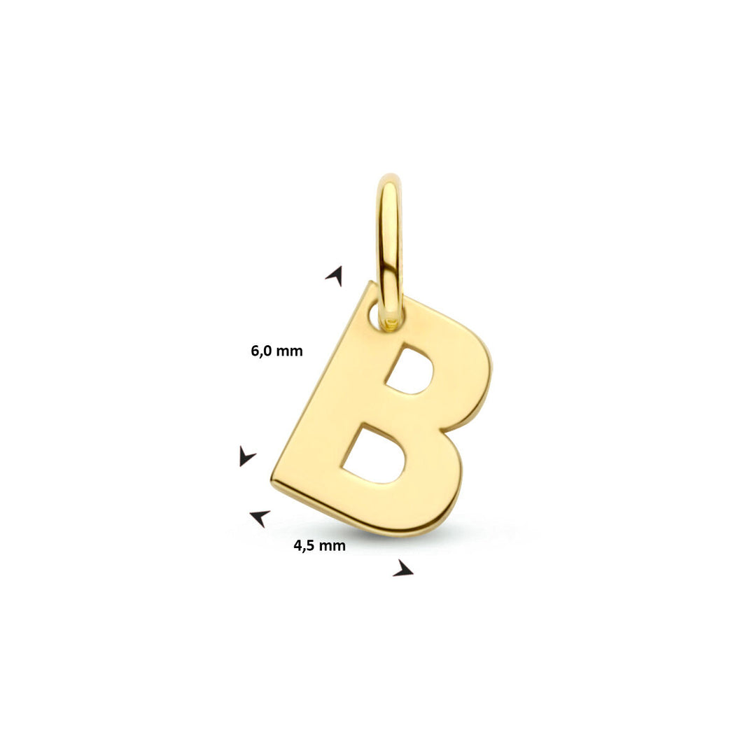 14k Geelgouden Letter Hanger – Persoonlijk Sieraad