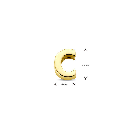 9k Geelgouden Hanger met Letter – Alfabet Hanger