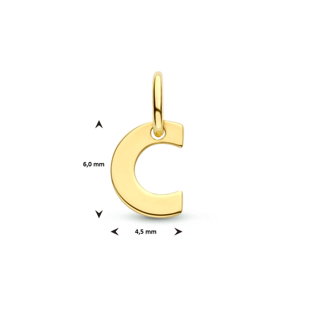 14k Geelgouden Letter Hanger – Persoonlijk Sieraad
