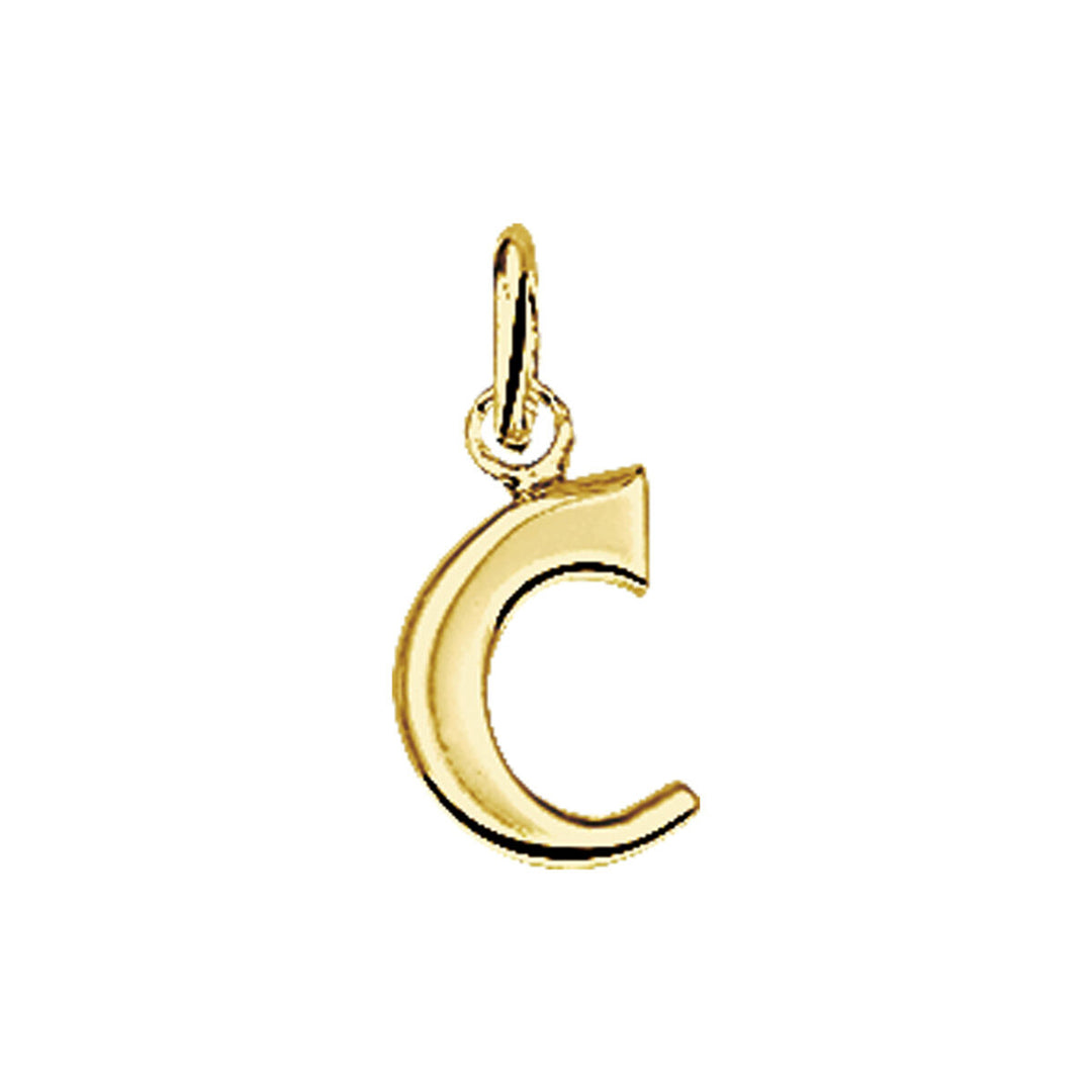 14k geelgouden hanger letter – initialen collier