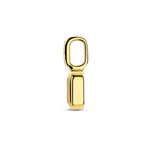 14k Geelgouden Hanger met Citrien en Diamant 0.012ct (November)