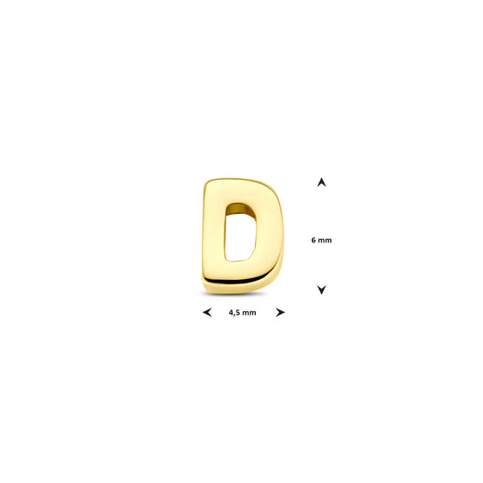 9k Geelgouden Hanger met Letter – Alfabet Hanger