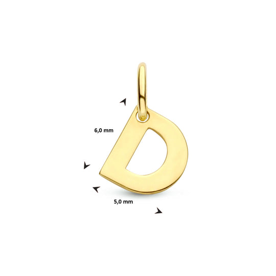 14k Geelgouden Letter Hanger – Persoonlijk Sieraad