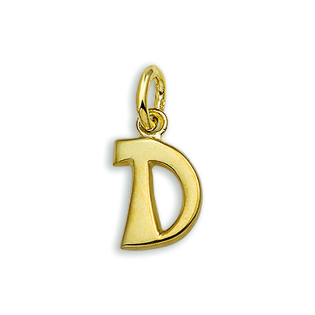 14k geelgouden hanger letter – initialen collier