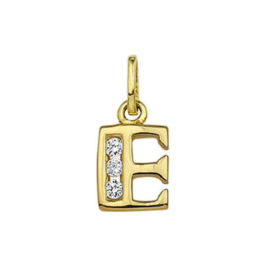 925 zilveren hanger letter met zirkonia – initialen collier