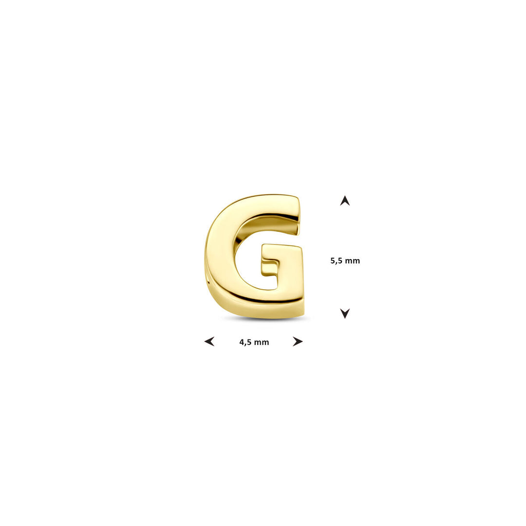 9k Geelgouden Hanger met Letter – Alfabet Hanger