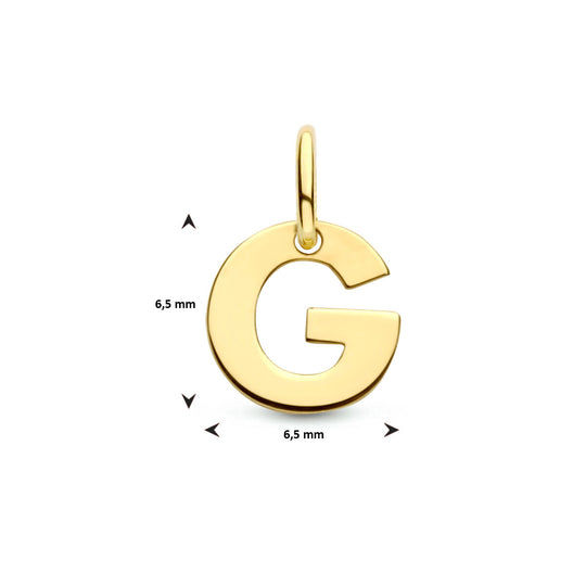 14k Geelgouden Letter Hanger – Persoonlijk Sieraad