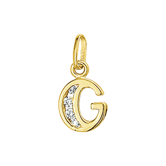 925 zilveren hanger letter met zirkonia – initialen collier