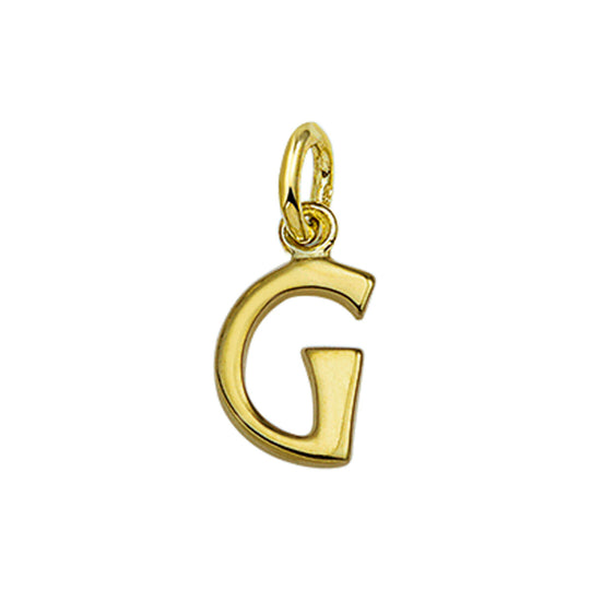 14k geelgouden hanger letter – initialen collier